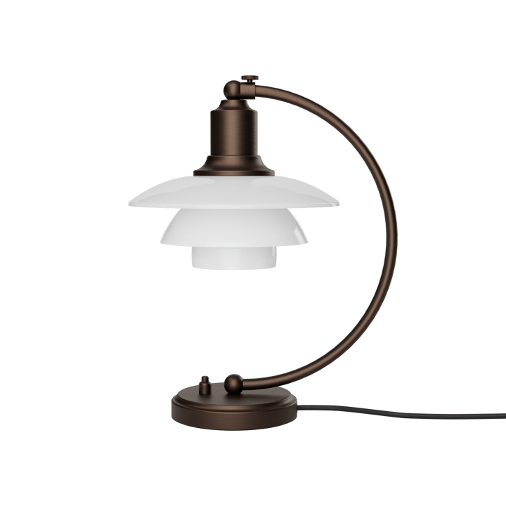 Lampe de table PH 2/2 Luna - Aged brass-verre opale - Louis Poulsen