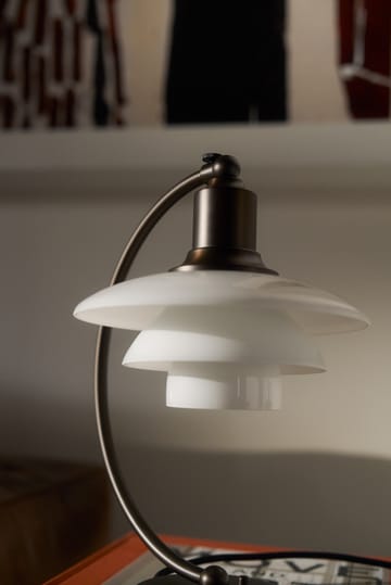 Lampe de table PH 2/2 Luna - Aged brass-verre opale - Louis Poulsen