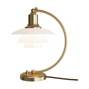 Lampe de table PH 2/2 Luna limited edition - Laiton-Verre opale - Louis Poulsen