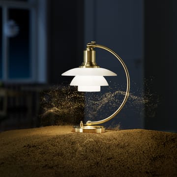 Lampe de table PH 2/2 Luna limited edition - Laiton-Verre opale - Louis Poulsen