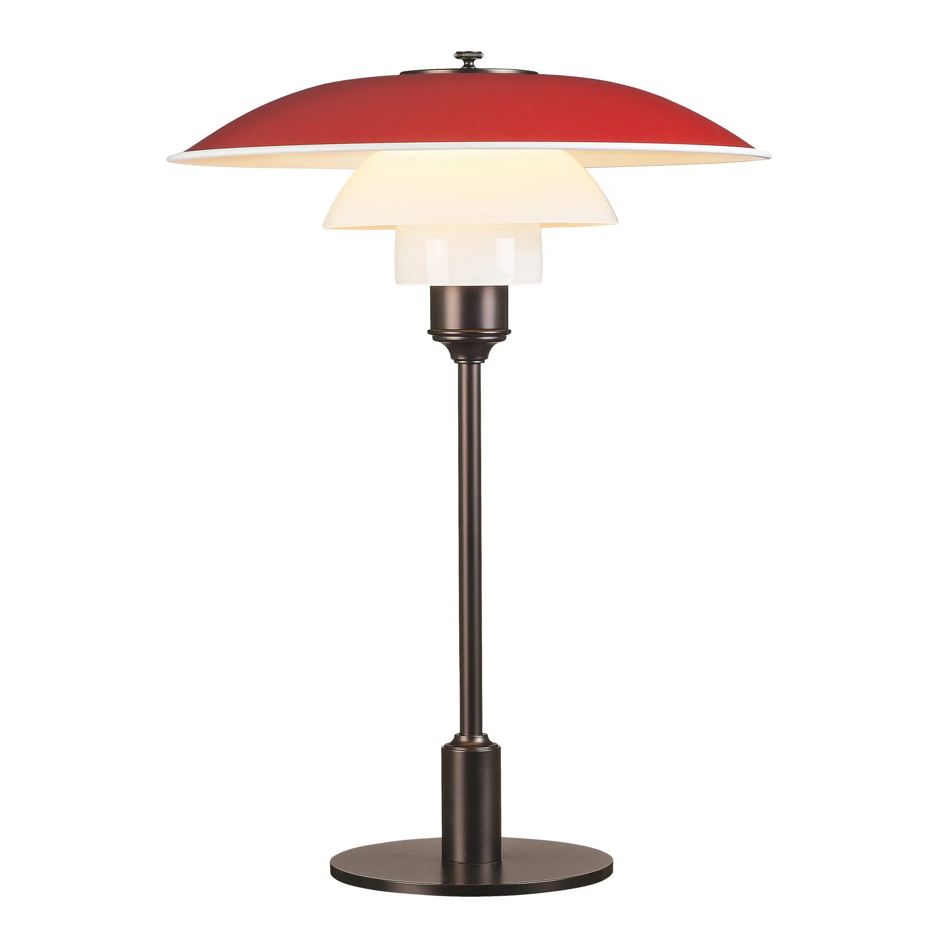 Lampe de table PH 3½-2½, Rouge Louis Poulsen