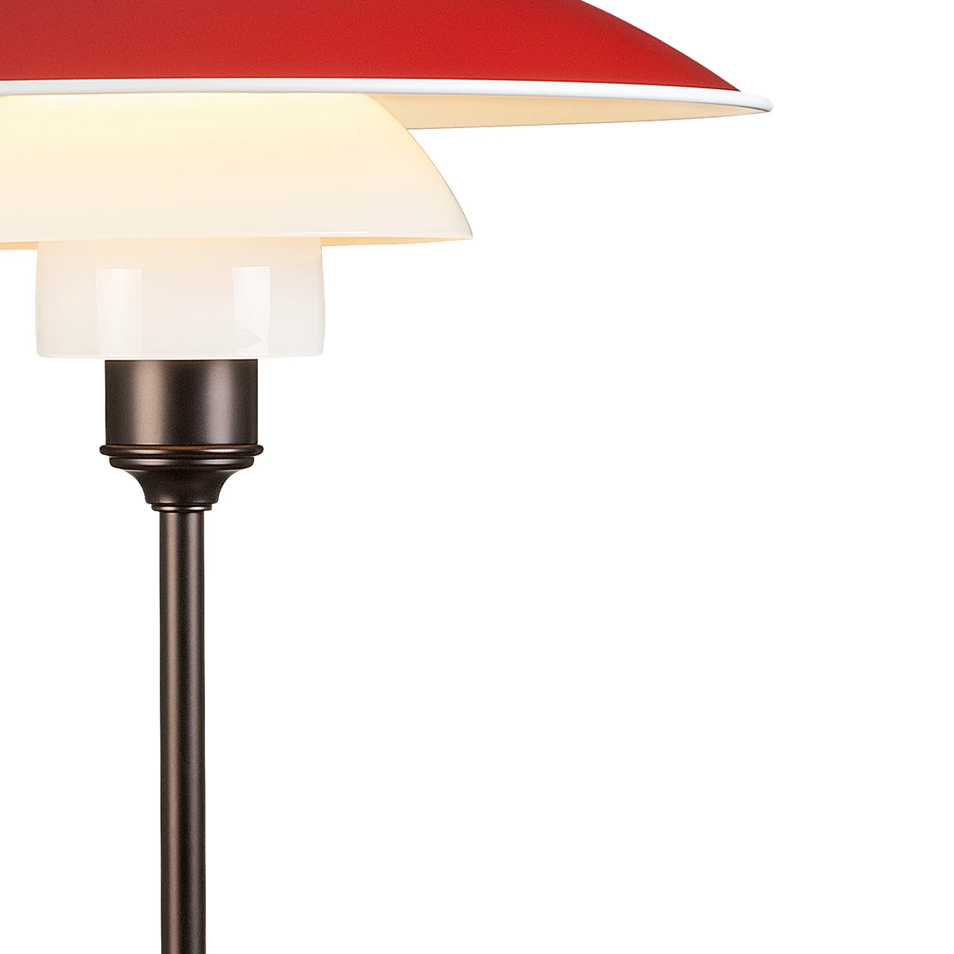 Lampe de table PH 3½-2½, Rouge Louis Poulsen