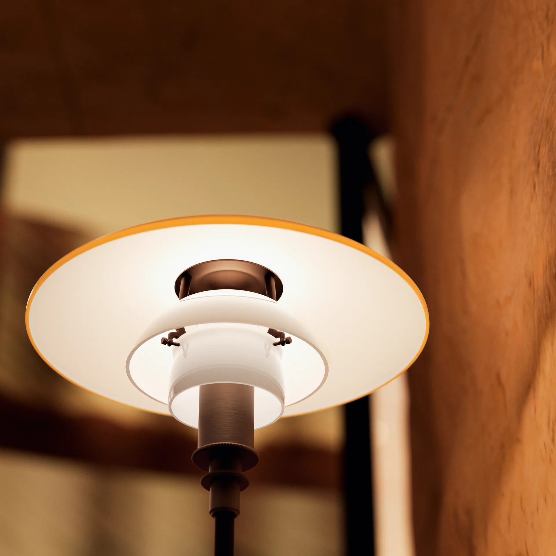 Lampe de table PH 3/2 Centenary Edition, Amber-opal white Louis Poulsen