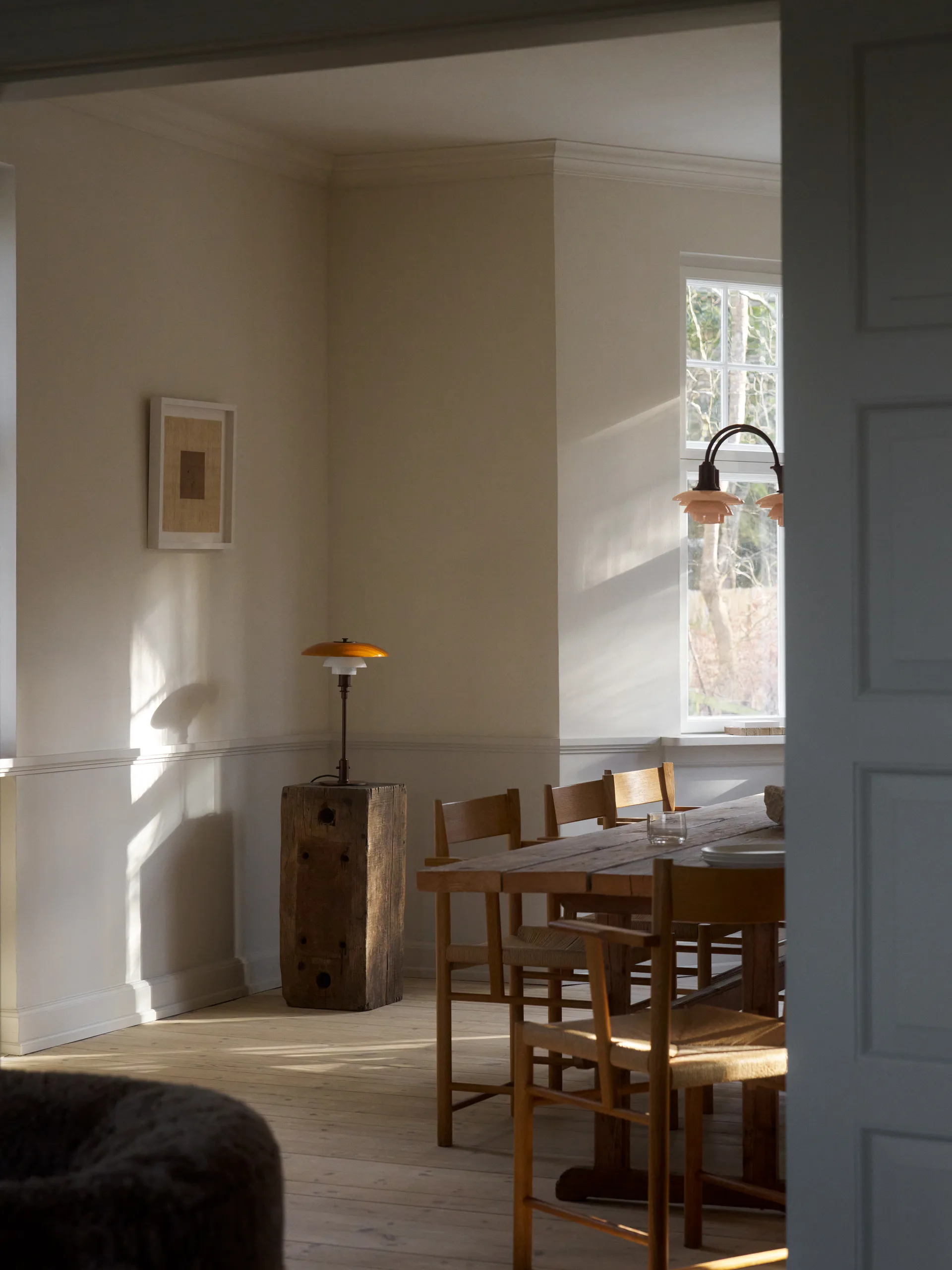 Lampe de table PH 3/2 Centenary Edition, Amber-opal white Louis Poulsen