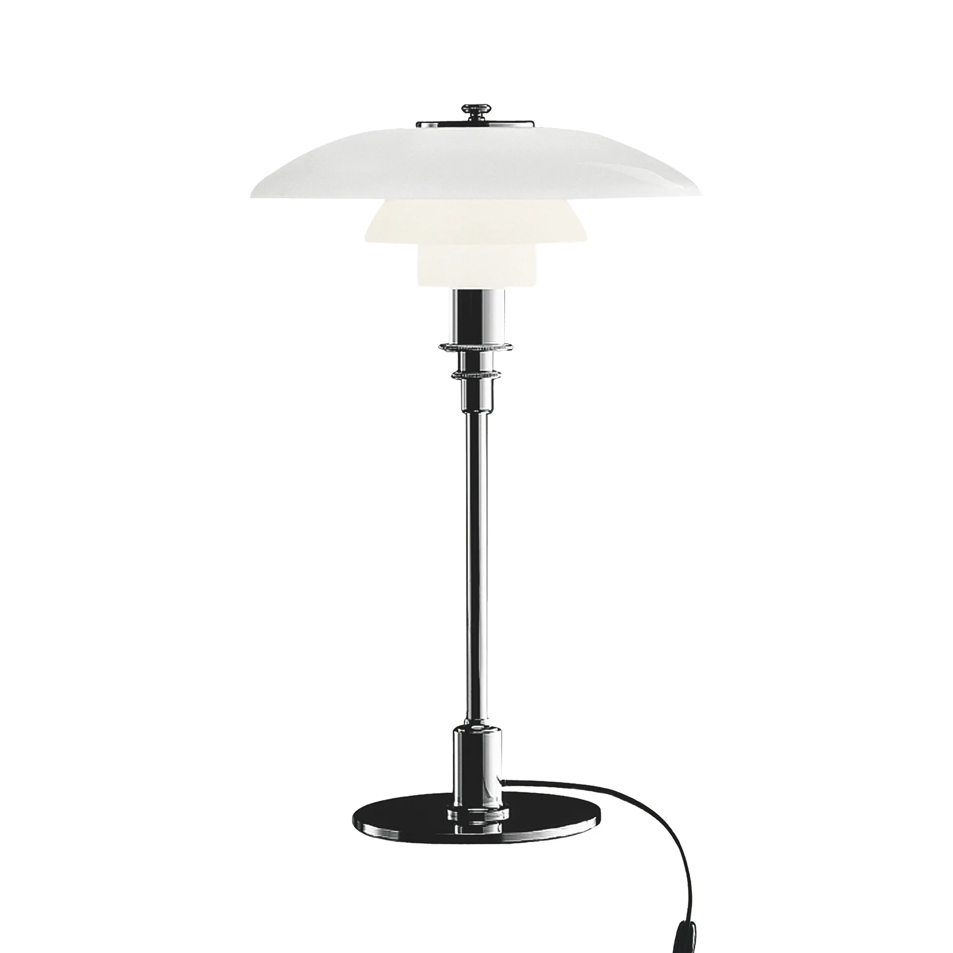 Lampe de table PH 3/2, Chrome Louis Poulsen
