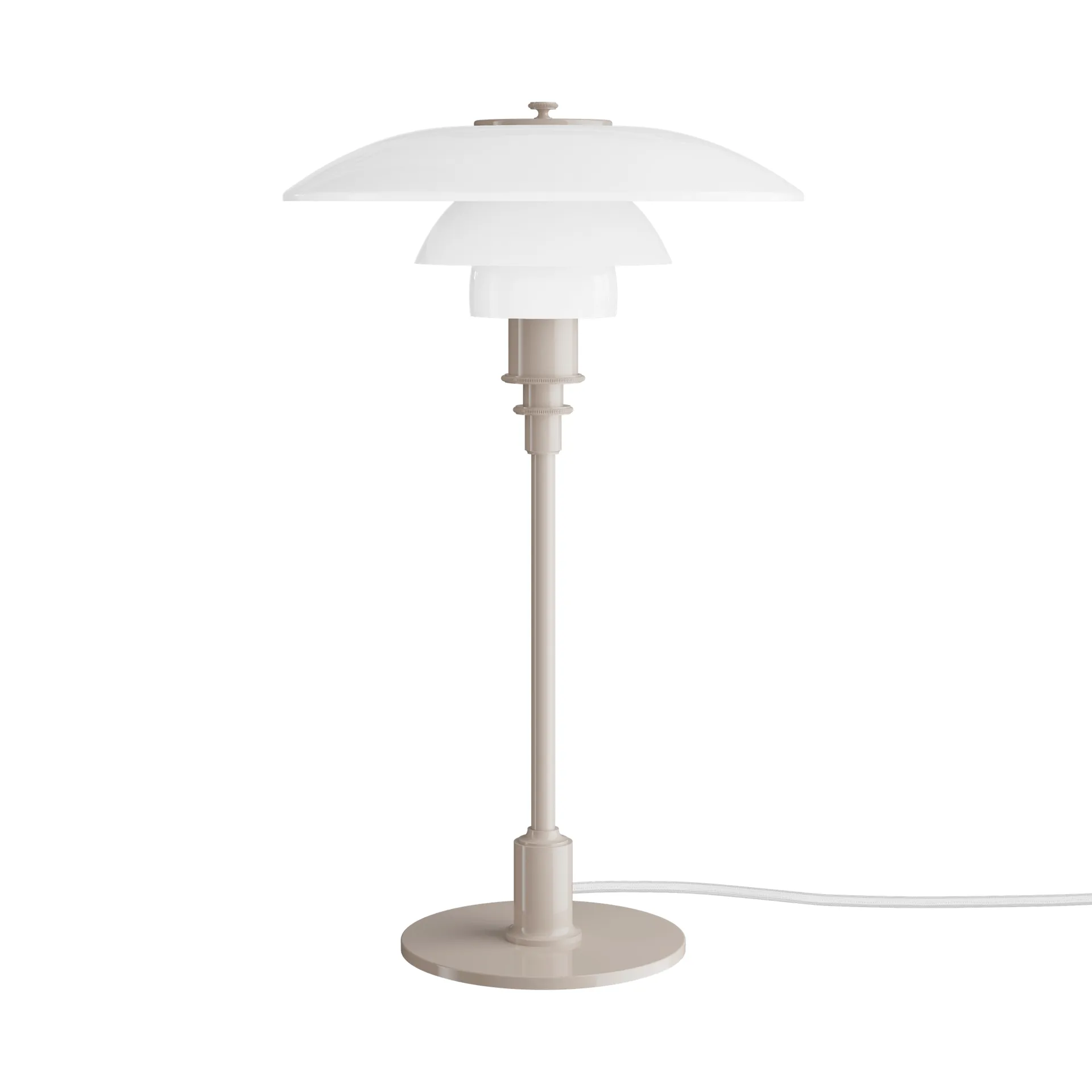 Lampe de table PH 3/2, Glossy beige Louis Poulsen