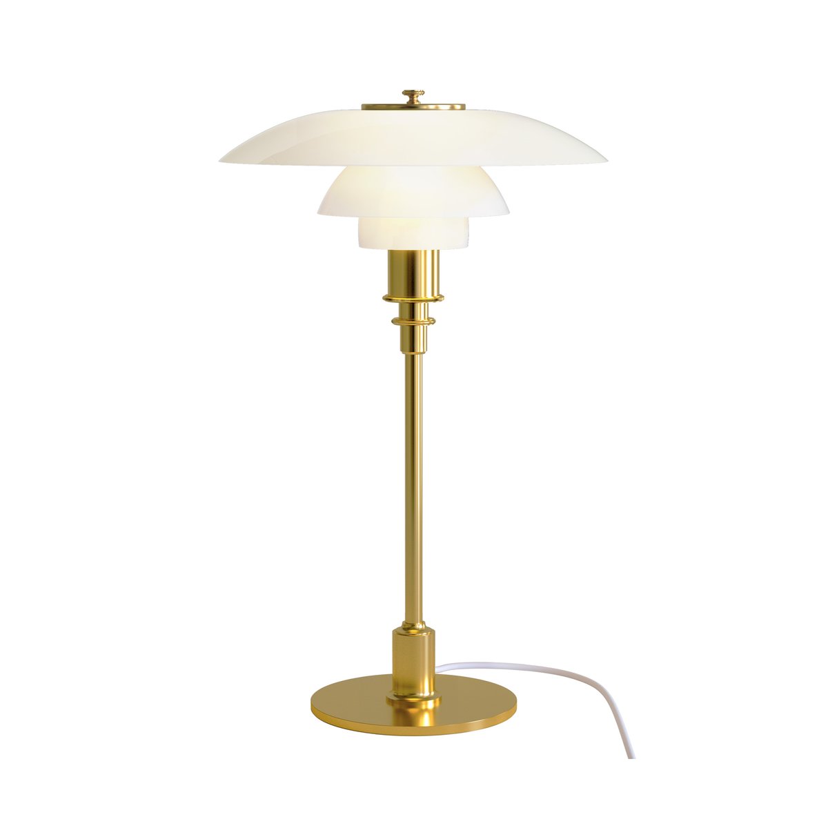 Louis Poulsen Lampe de table PH 3/2 Laiton | Design Scandinave | Lampes de table | Doré