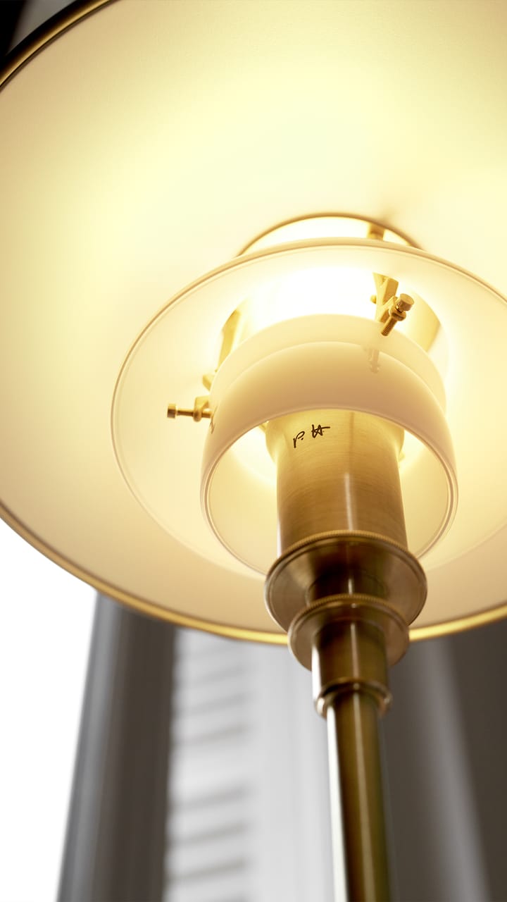 Lampe de table PH 3/2 Limited Edition, Laiton-Verre opale Louis Poulsen