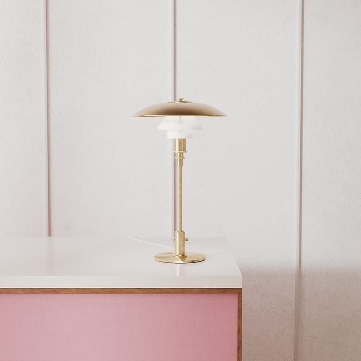 Lampe de table PH 3/2 Limited Edition, Laiton-Verre opale Louis Poulsen