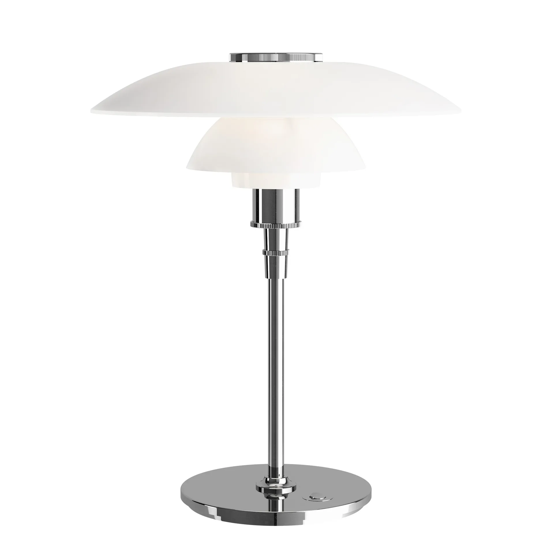 Lampe de table PH 4½-3½, Chrome Louis Poulsen