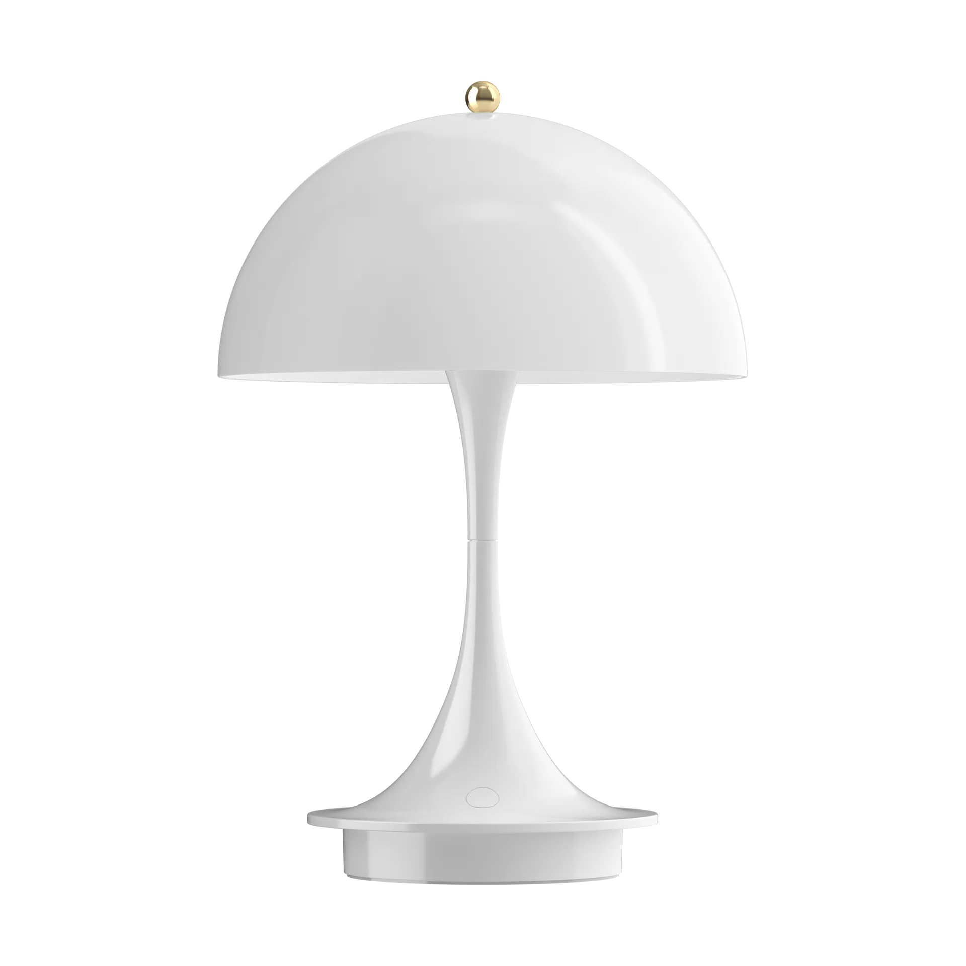 Lampe de table portable Panthella 160 Anniversary Edition, Brass metallised-white Louis Poulsen