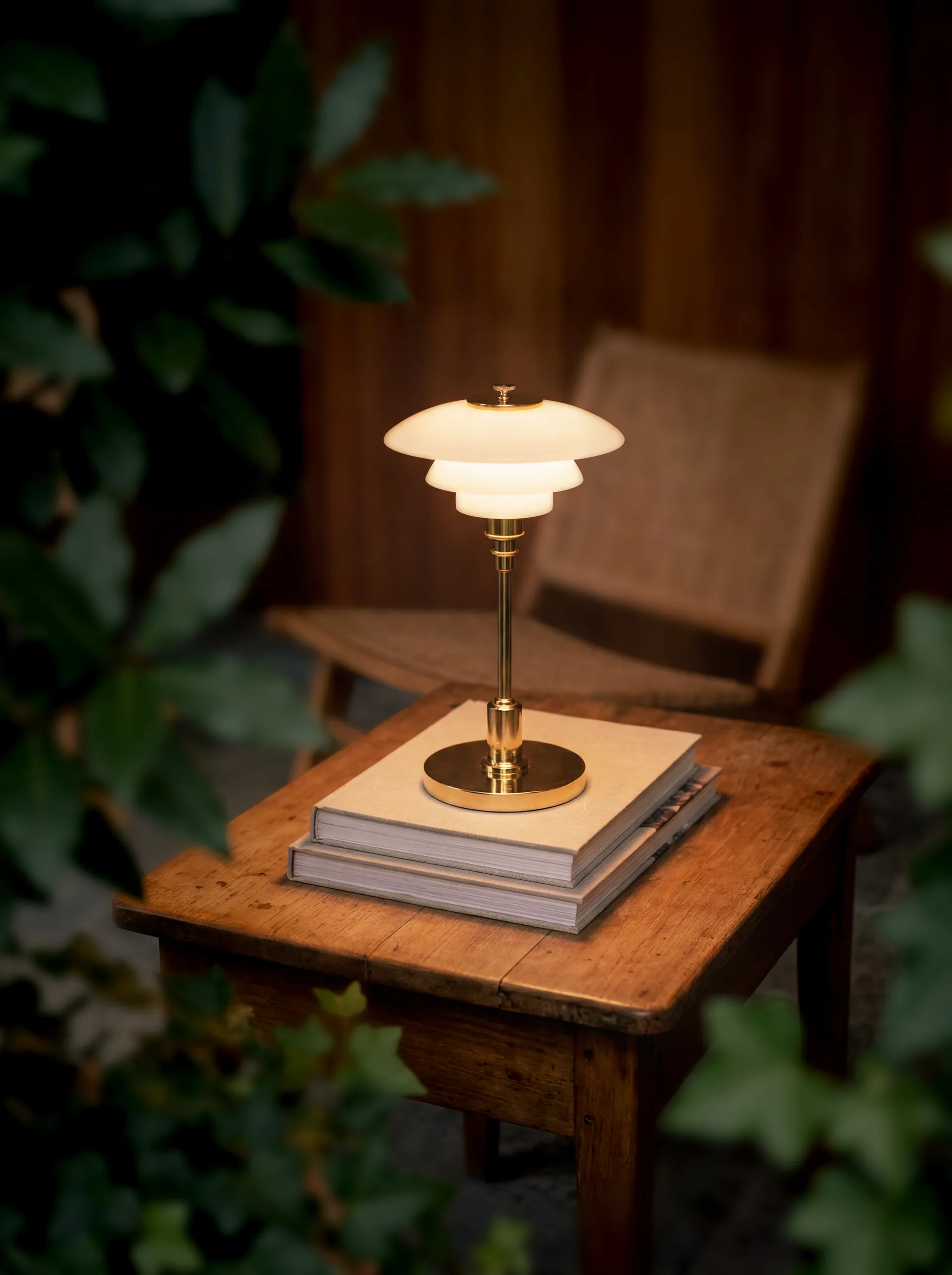 Lampe de table portable PH 1/1, Plaqué en laiton Louis Poulsen