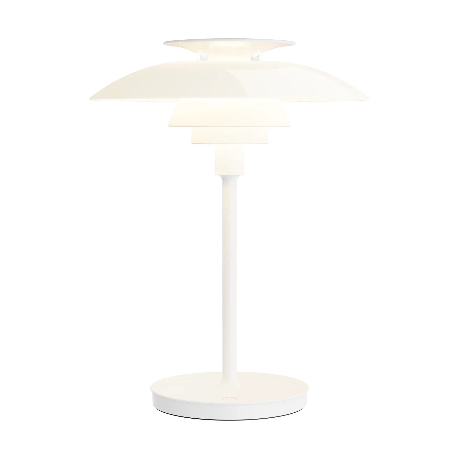 Lampe de table portable PH 80, Verre opalin blanc, blanc Louis Poulsen