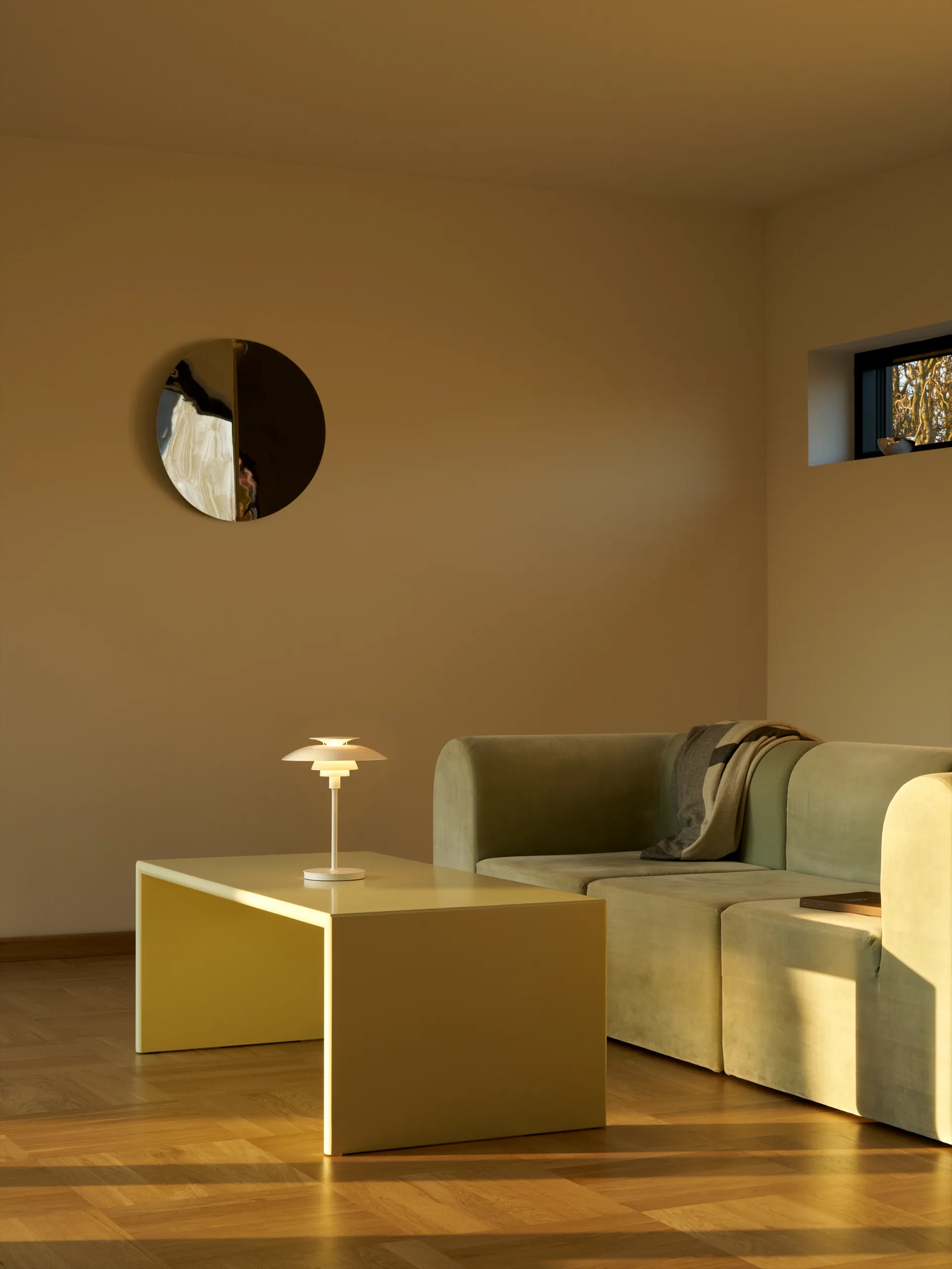 Lampe de table portable PH 80, Verre opalin blanc, blanc Louis Poulsen