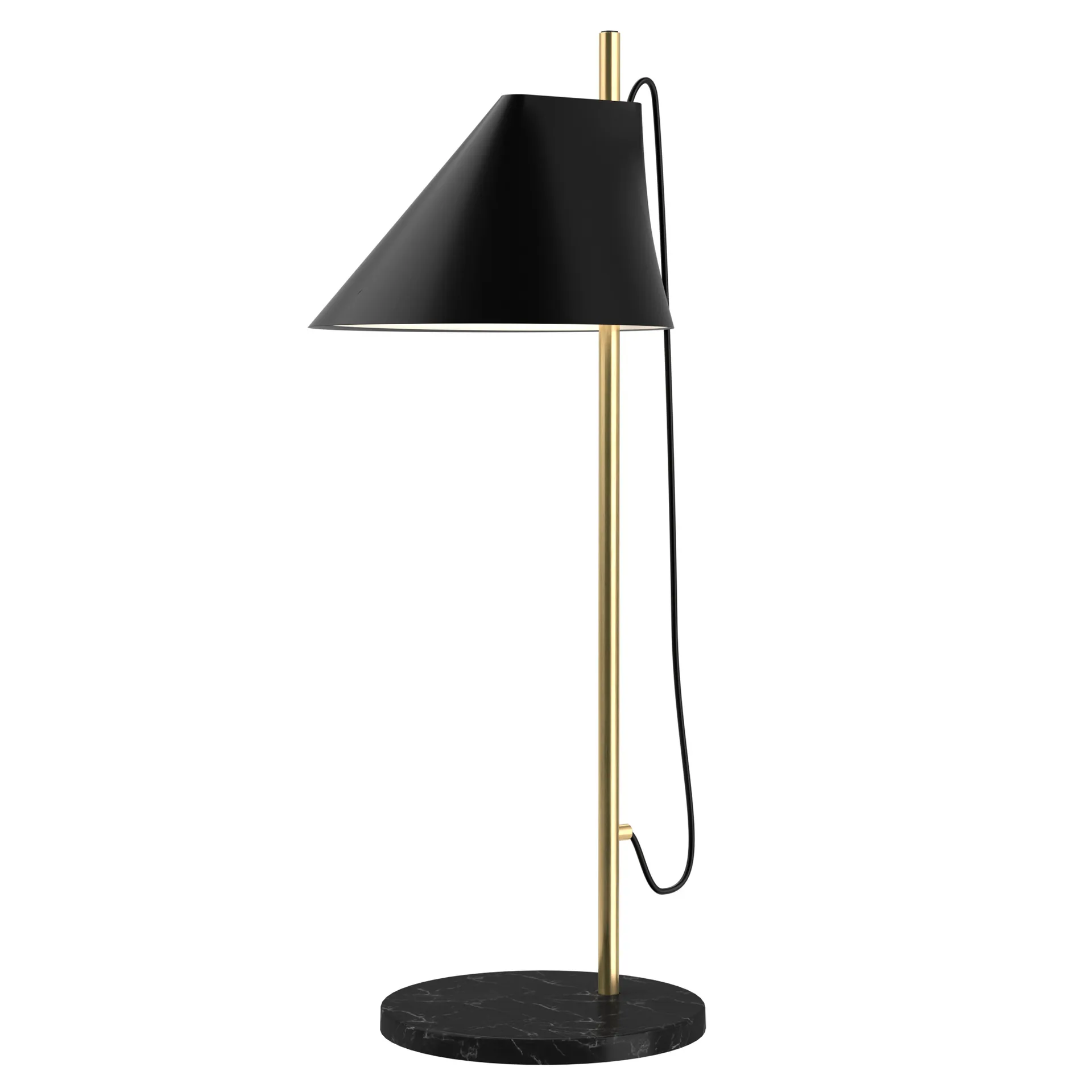 Lampe de table Yuh, Noir-Laiton Louis Poulsen