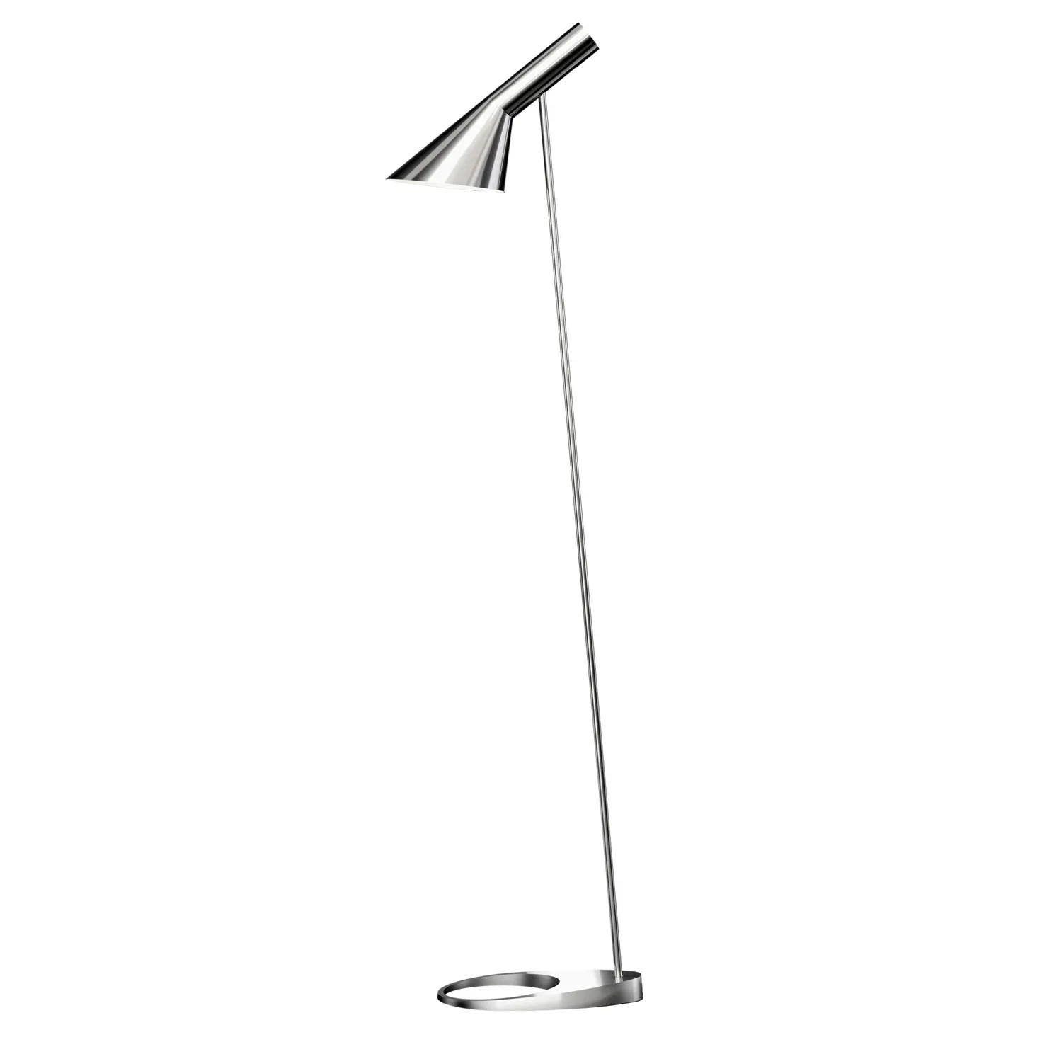 Lampe sur pied AJ, Acier inoxydable poli Louis Poulsen