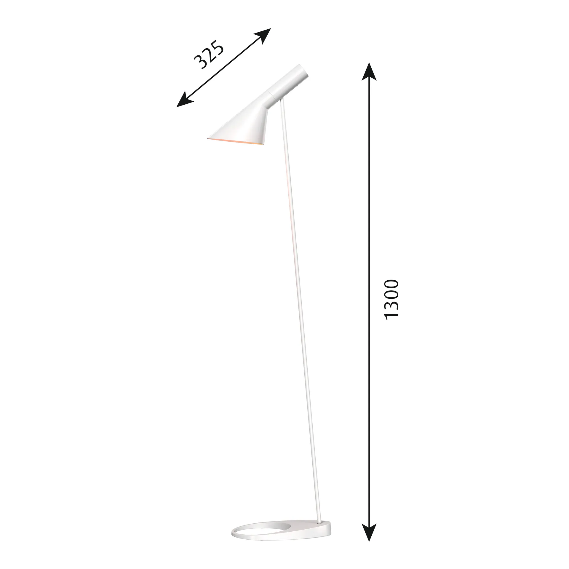 Lampe sur pied AJ, Blanc Louis Poulsen