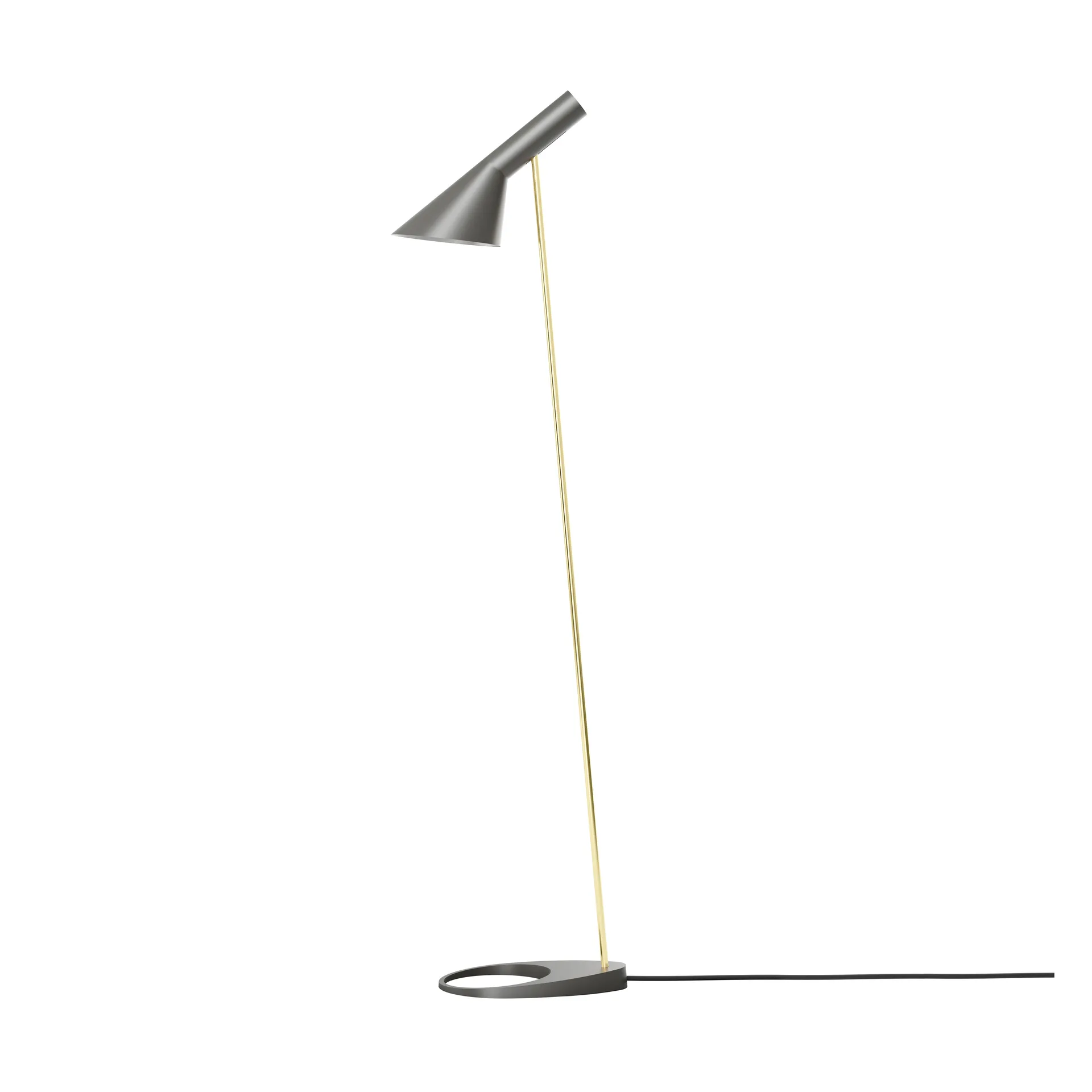 Lampe sur pied AJ, Brass-warm grey Louis Poulsen