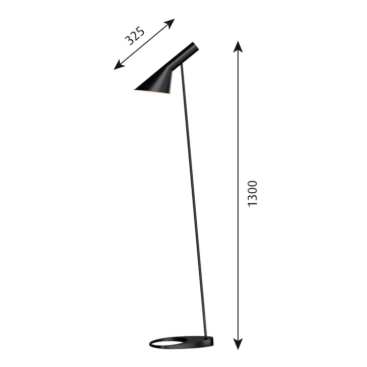 Lampe sur pied AJ - Noir - Louis Poulsen