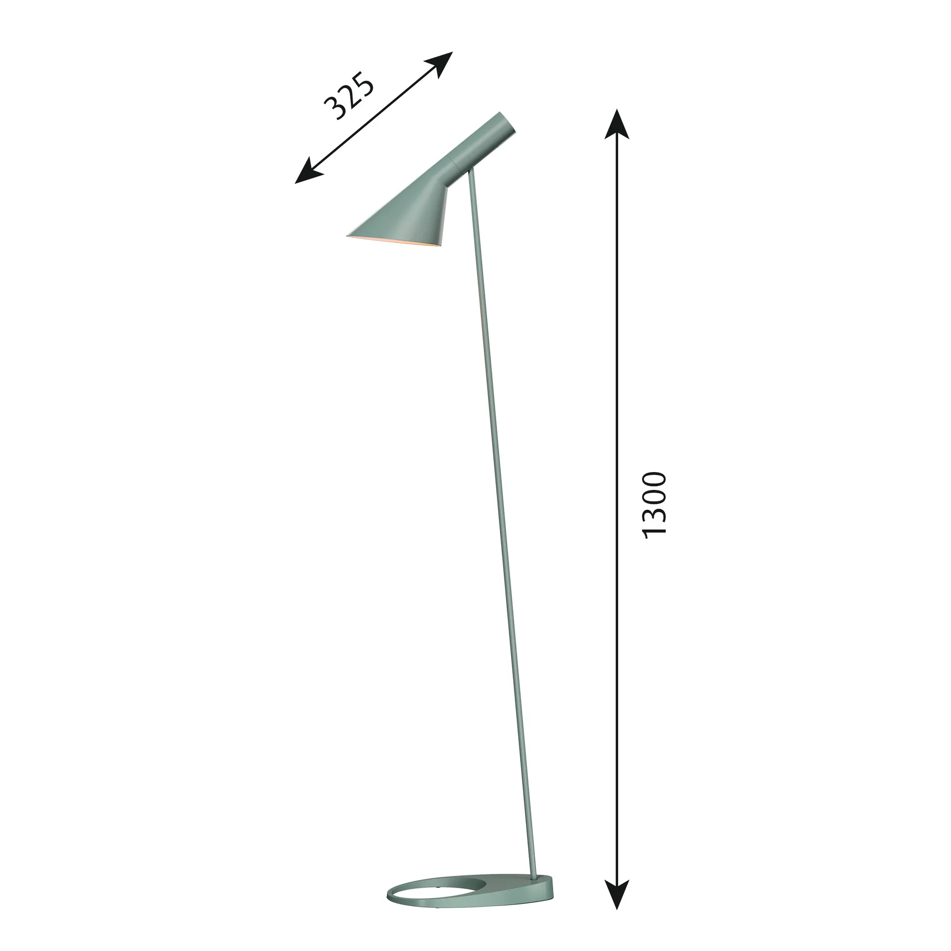 Lampe sur pied AJ, Pétrole clair Louis Poulsen