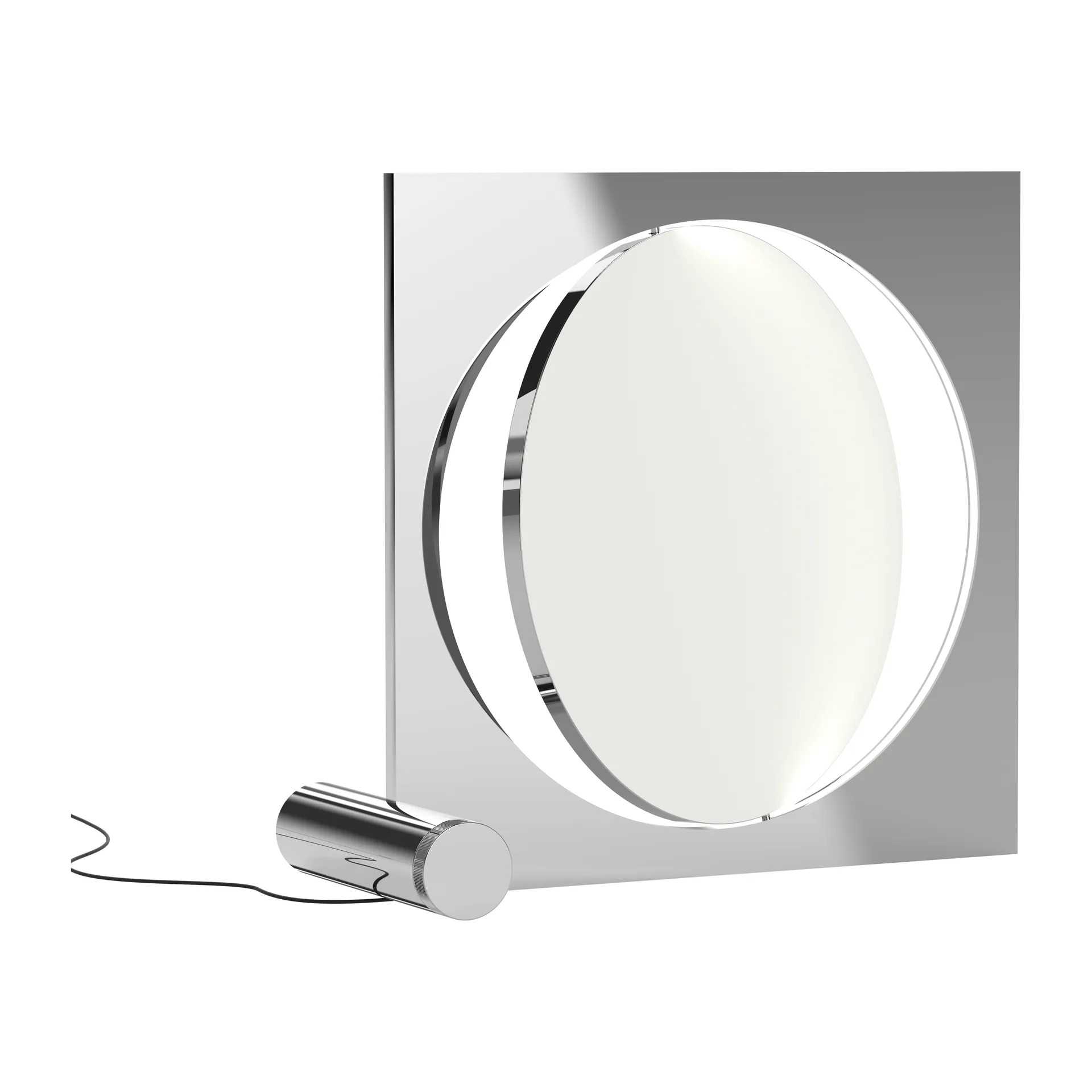 Lampe sur pied Moonsetter, Chromé brillant-blanc Louis Poulsen