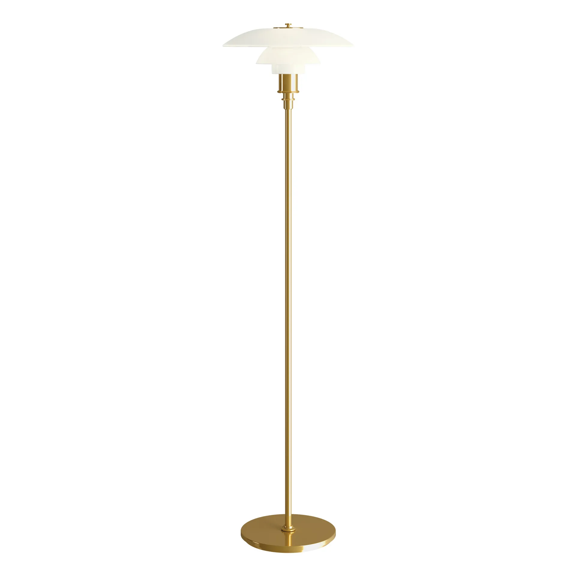 Lampe sur pied PH 3½-2½, Laiton Louis Poulsen