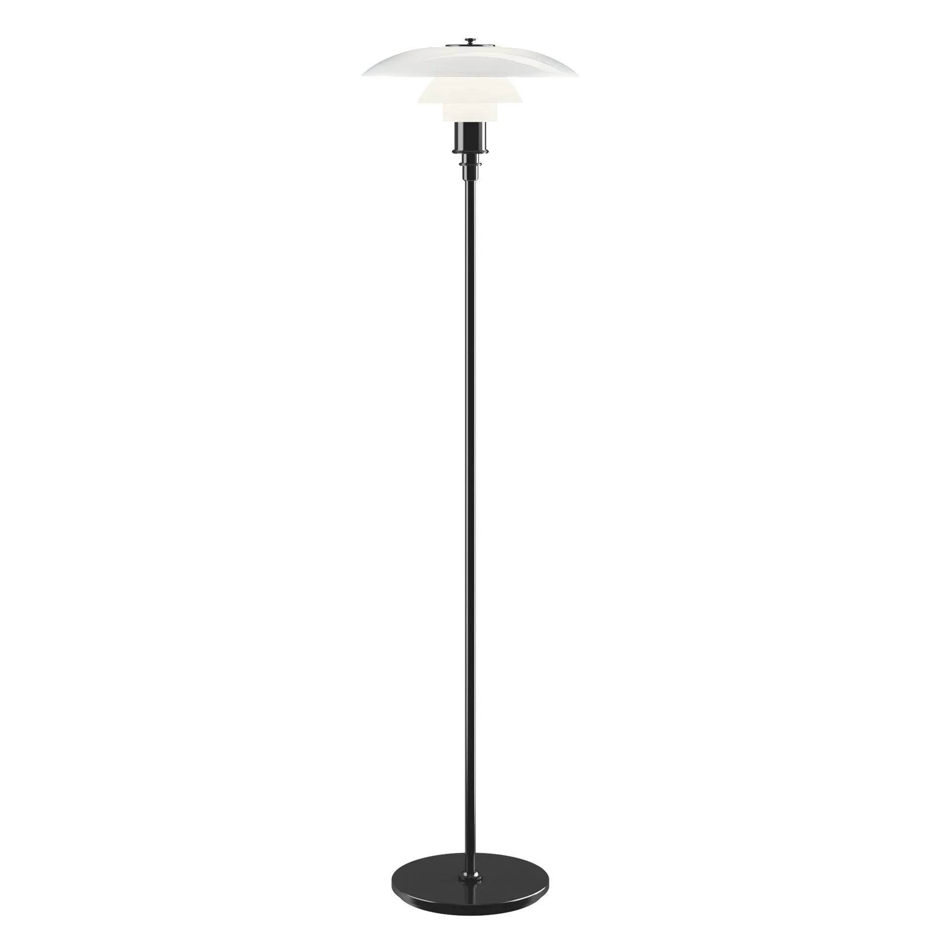Lampe sur pied PH 3½-2½, Noir Louis Poulsen