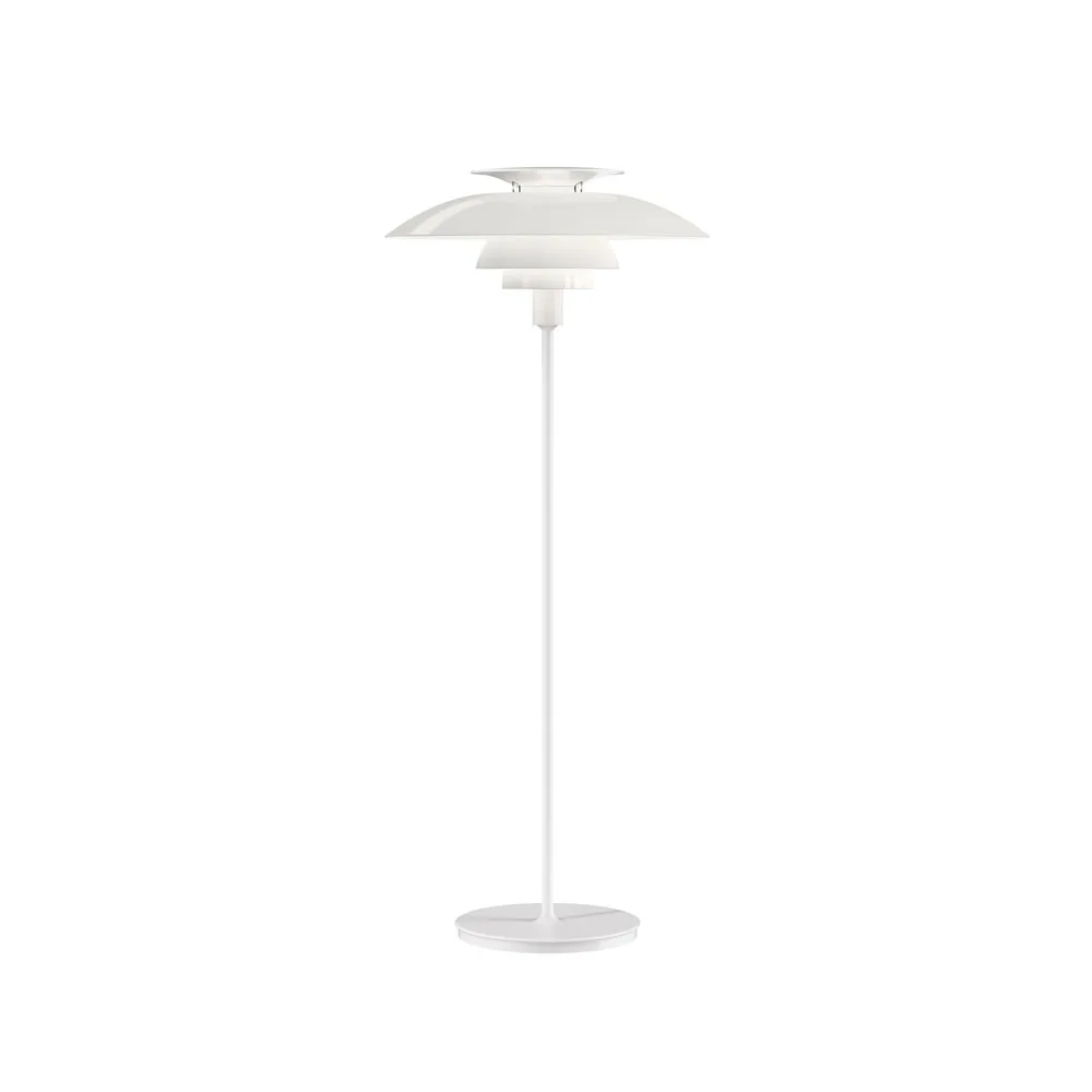 Lampe sur pied PH 80, Blanc-verre blanc opale Louis Poulsen