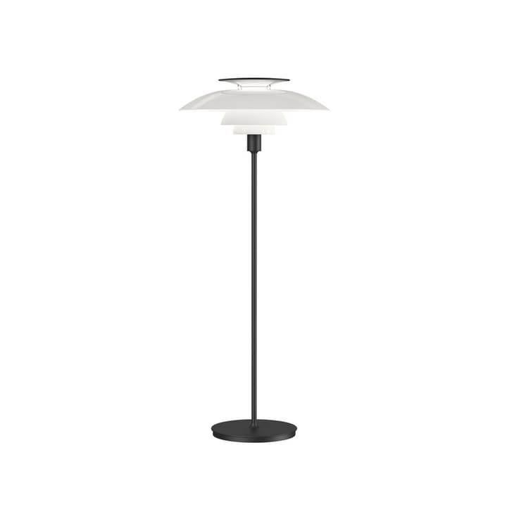 Lampe sur pied PH 80 dimmable - Noir-acrylique blanc opale - Louis Poulsen