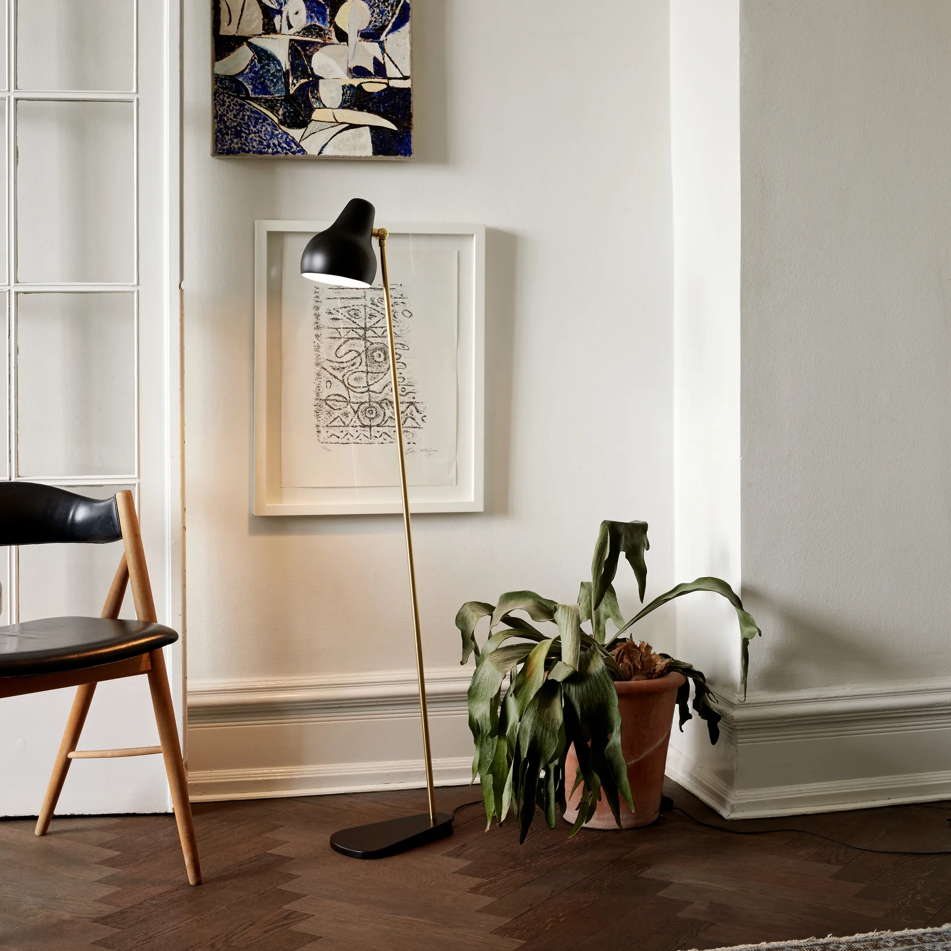 Lampe sur pied VL38, Noir Louis Poulsen