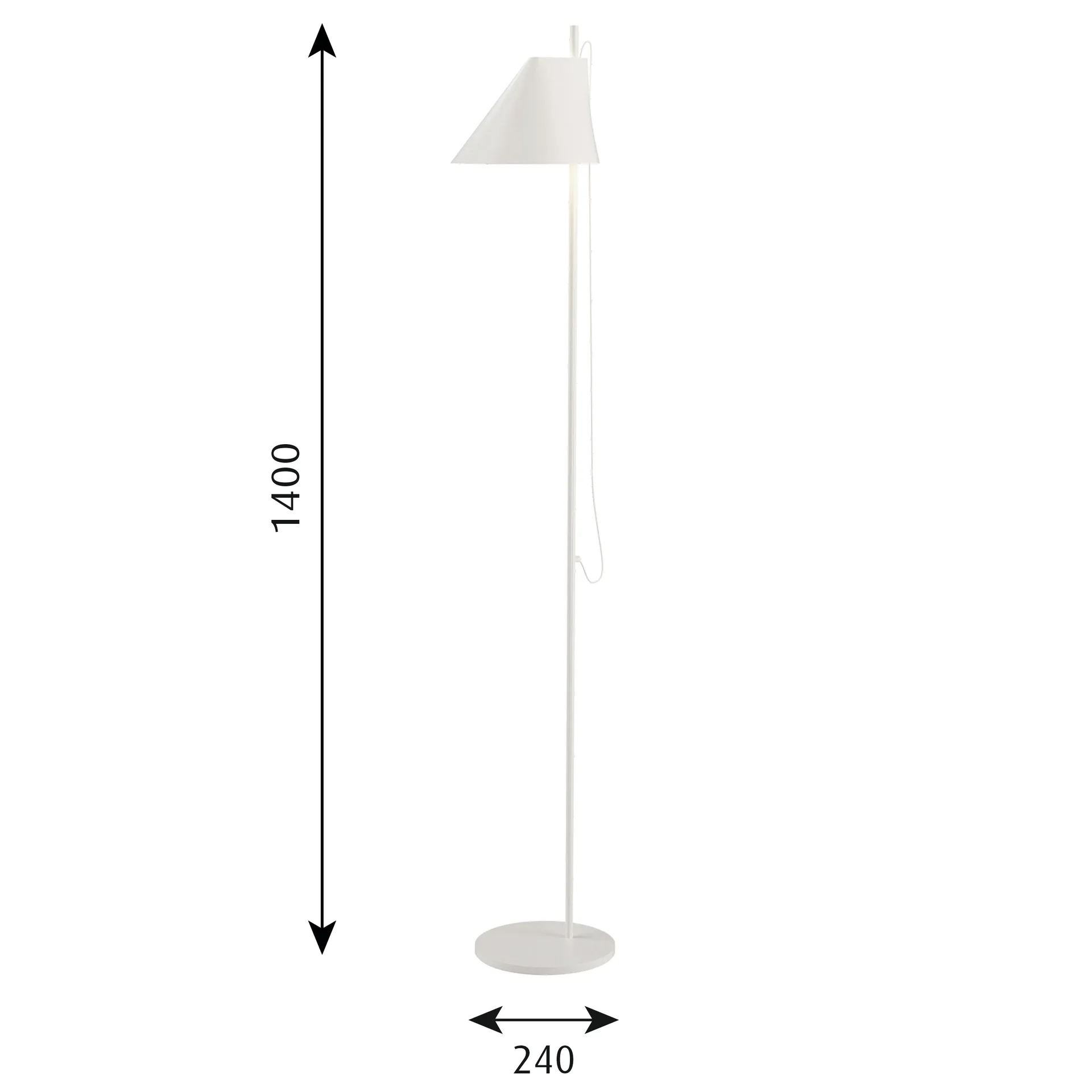 Lampe sur pied Yuh, Blanc Louis Poulsen
