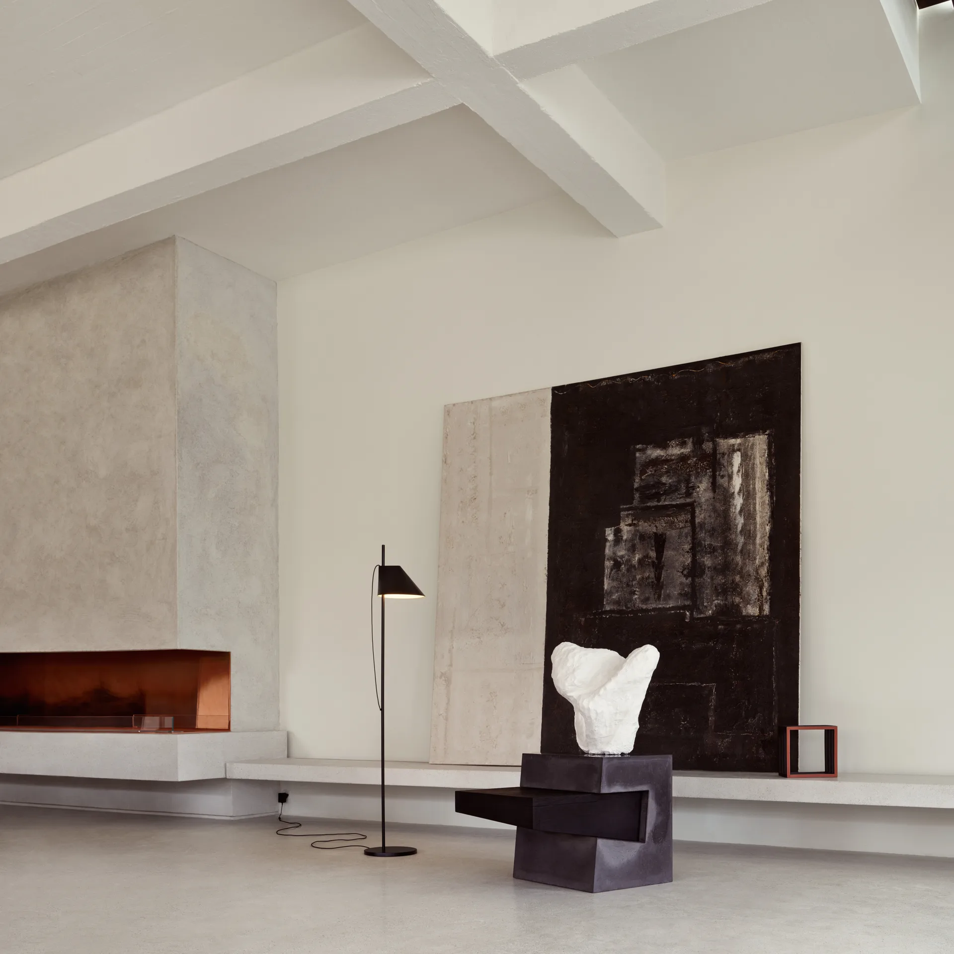 Lampe sur pied Yuh, Noir Louis Poulsen