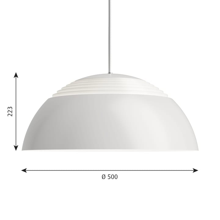 Suspension AJ Royal Ø50cm, Blanc Louis Poulsen