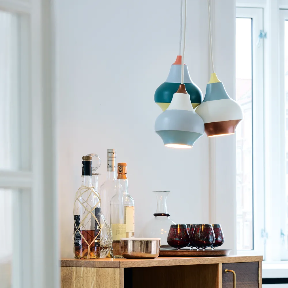 Suspension Cirque Ø38 cm, Rouge Louis Poulsen