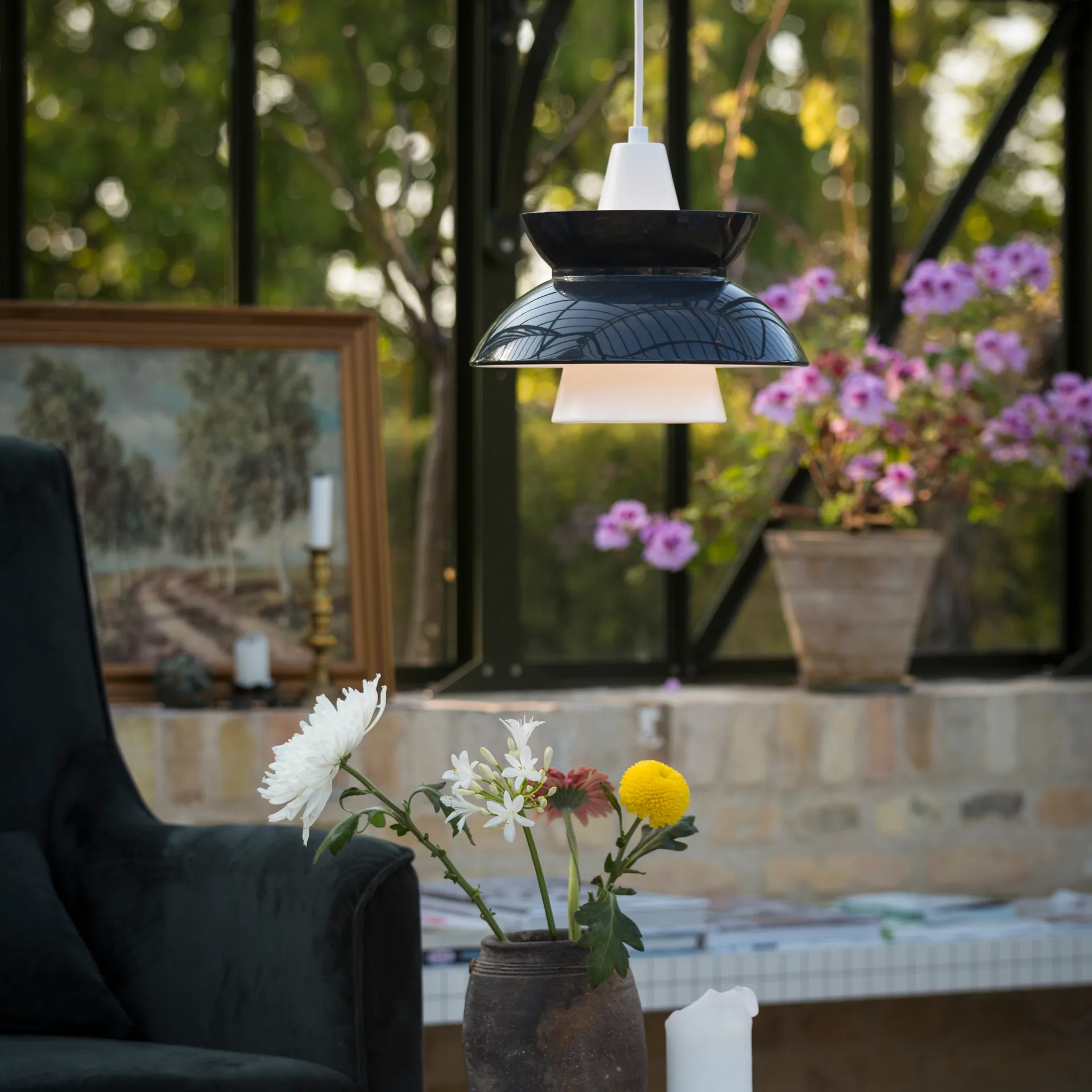 Suspension Doo-Wop, Gris foncé Louis Poulsen