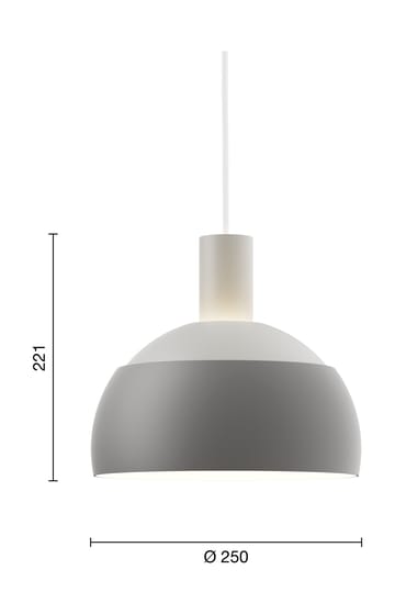 Suspension FJ Elements Ø25 cm - Original grey - Louis Poulsen