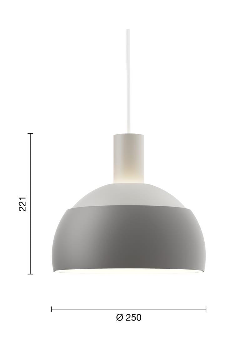 Suspension FJ Elements Ø25 cm, Original grey Louis Poulsen