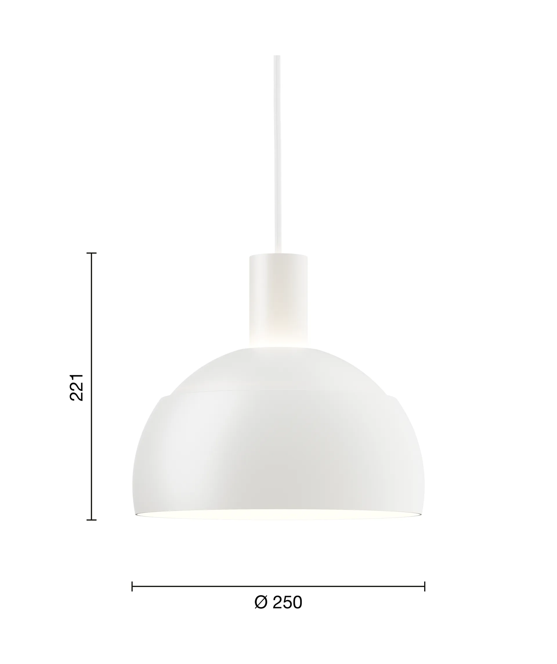 Suspension FJ Elements Ø25 cm, White Louis Poulsen