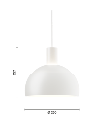 Suspension FJ Elements Ø25 cm - White - Louis Poulsen