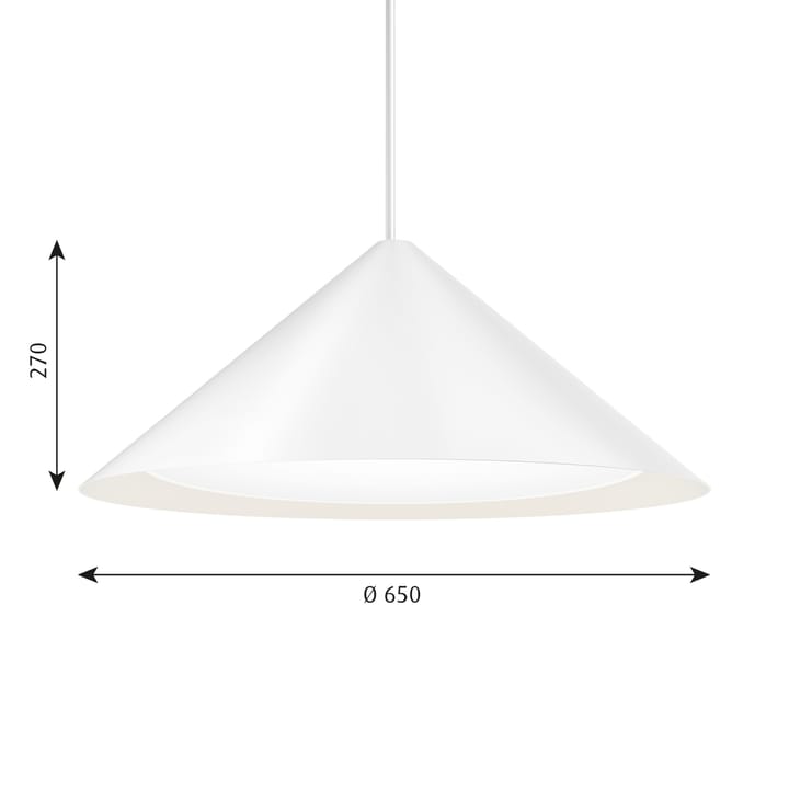 Suspension Keglen Ø65 cm - Blanc - Louis Poulsen