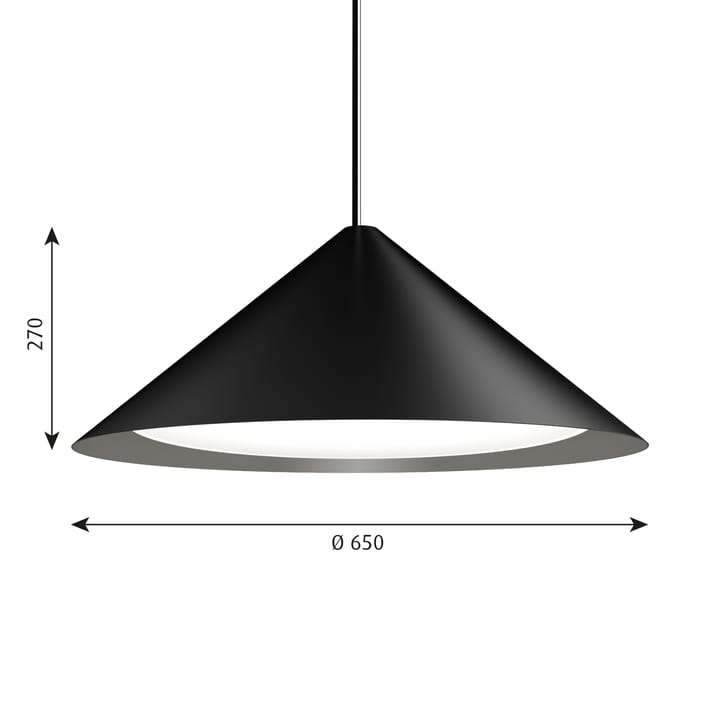 Suspension Keglen Ø65 cm - Noir - Louis Poulsen