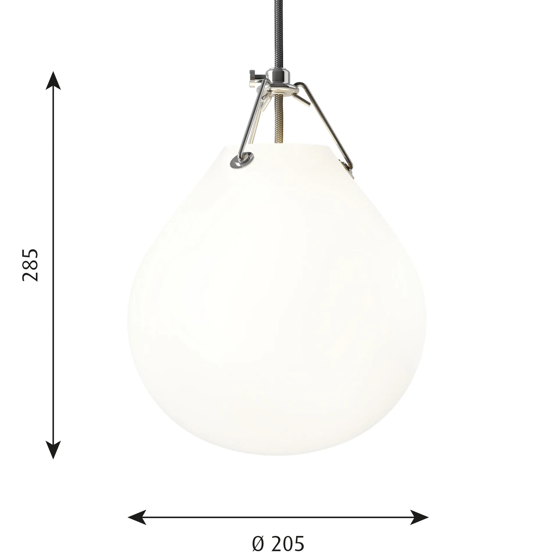 Suspension Moser Ø20,5cm, Blanc mat Louis Poulsen