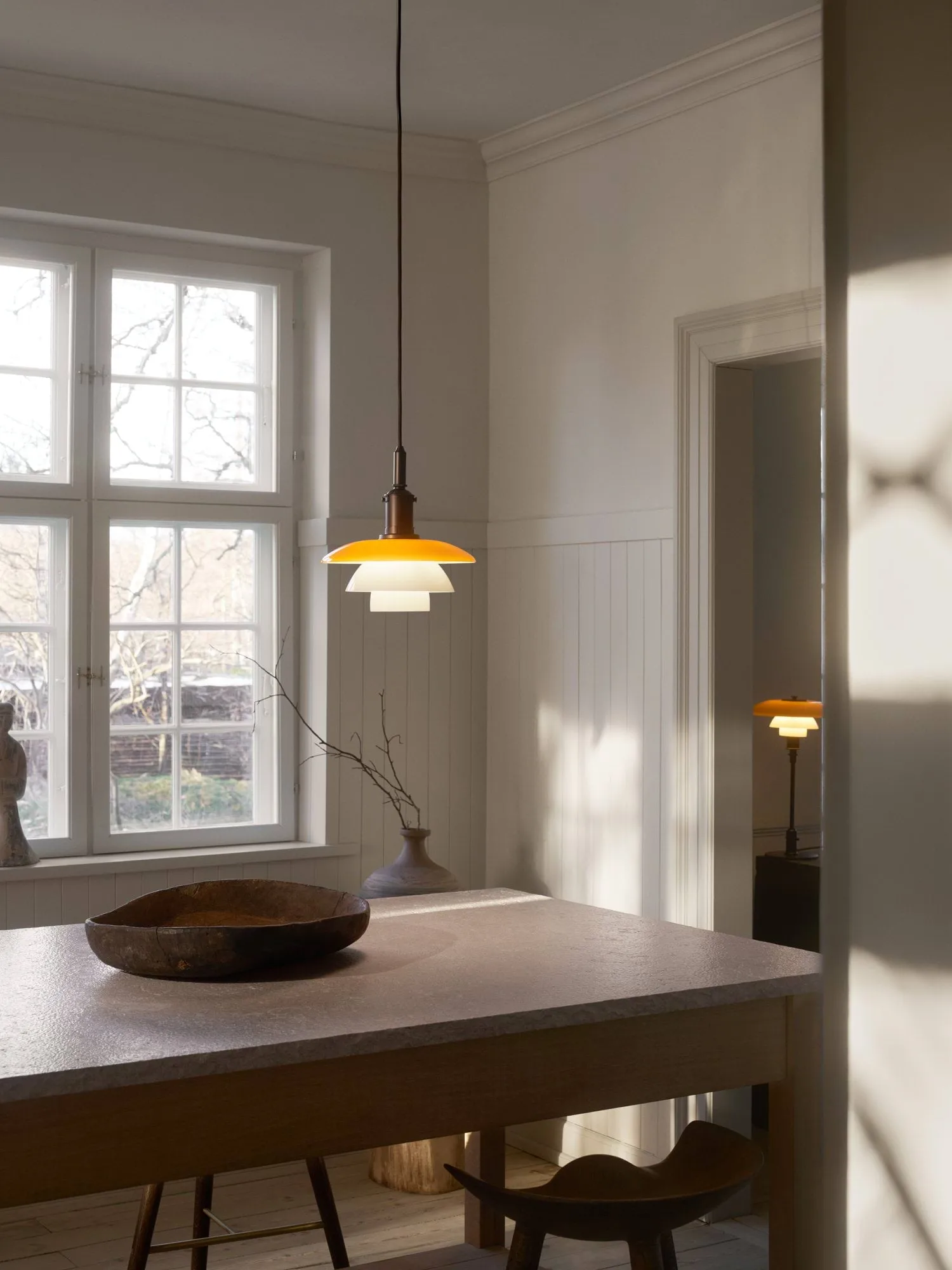 Suspension PH 3/3 Centenary Edition, Amber-Opal white Louis Poulsen