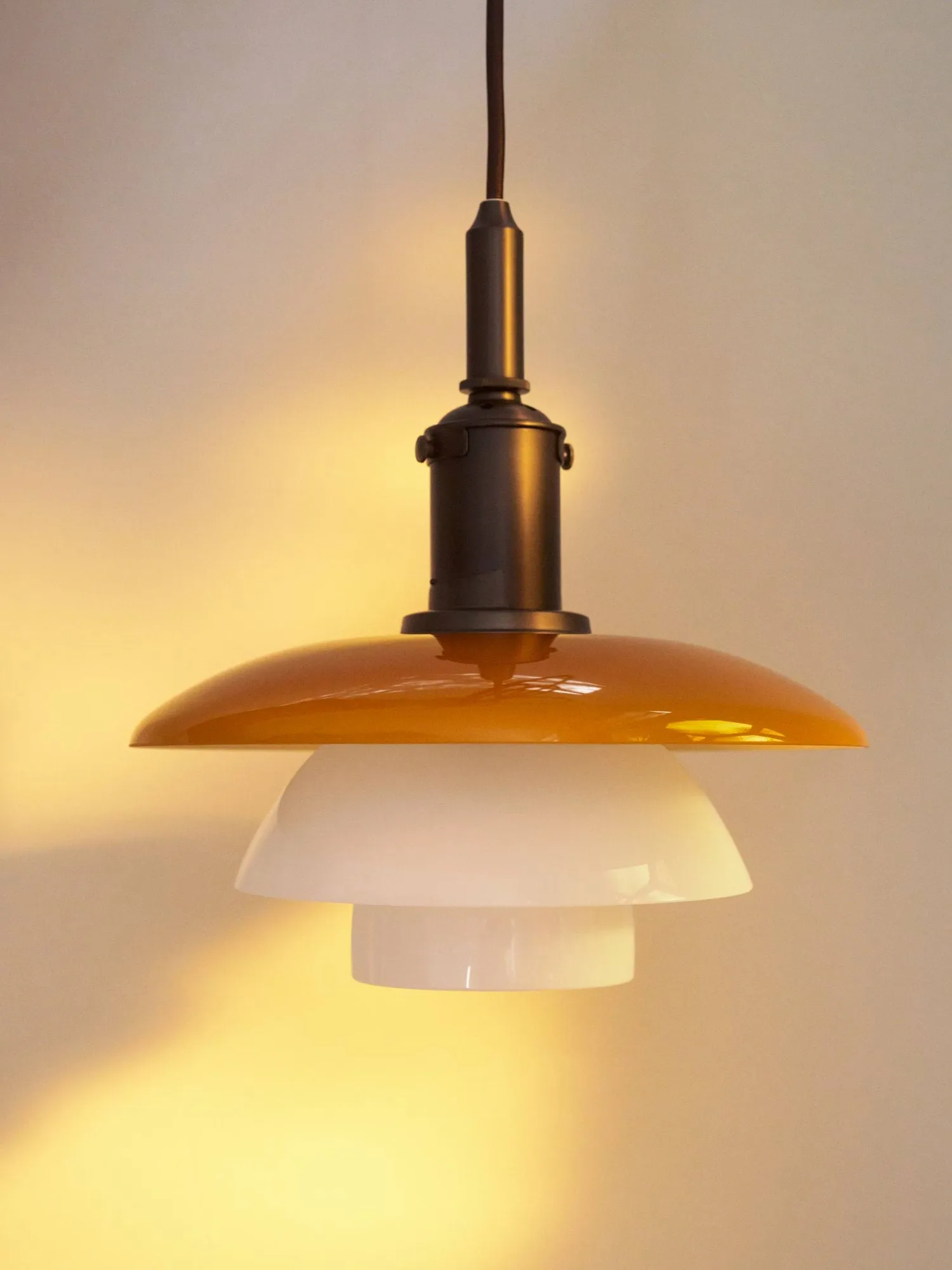 Suspension PH 3/3 Centenary Edition, Amber-Opal white Louis Poulsen