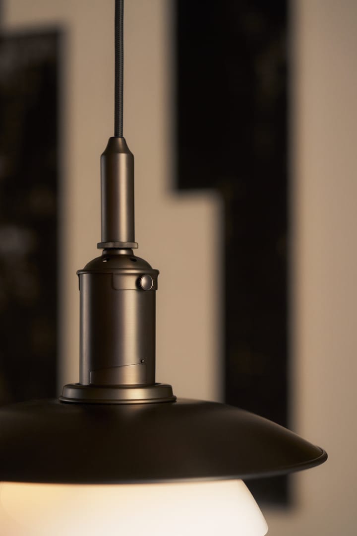 Suspension PH 3/3 Luna, Aged brass-verre opale Louis Poulsen