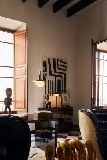 Suspension PH 3/3 Luna - Aged brass-verre opale - Louis Poulsen