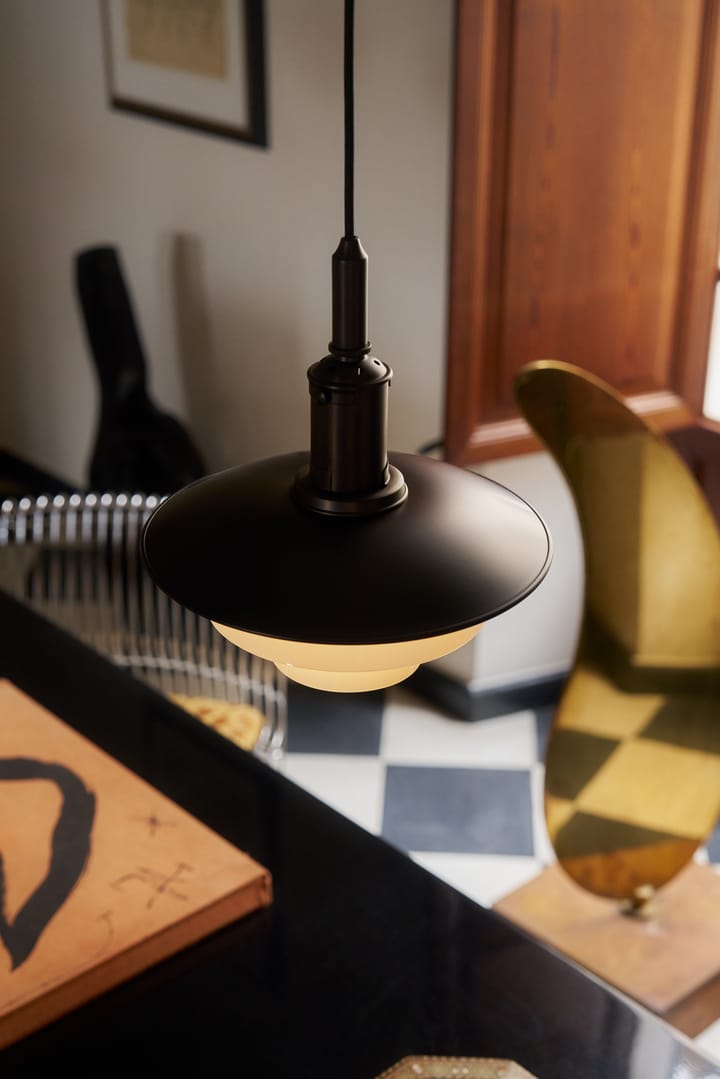 Suspension PH 3/3 Luna, Aged brass-verre opale Louis Poulsen