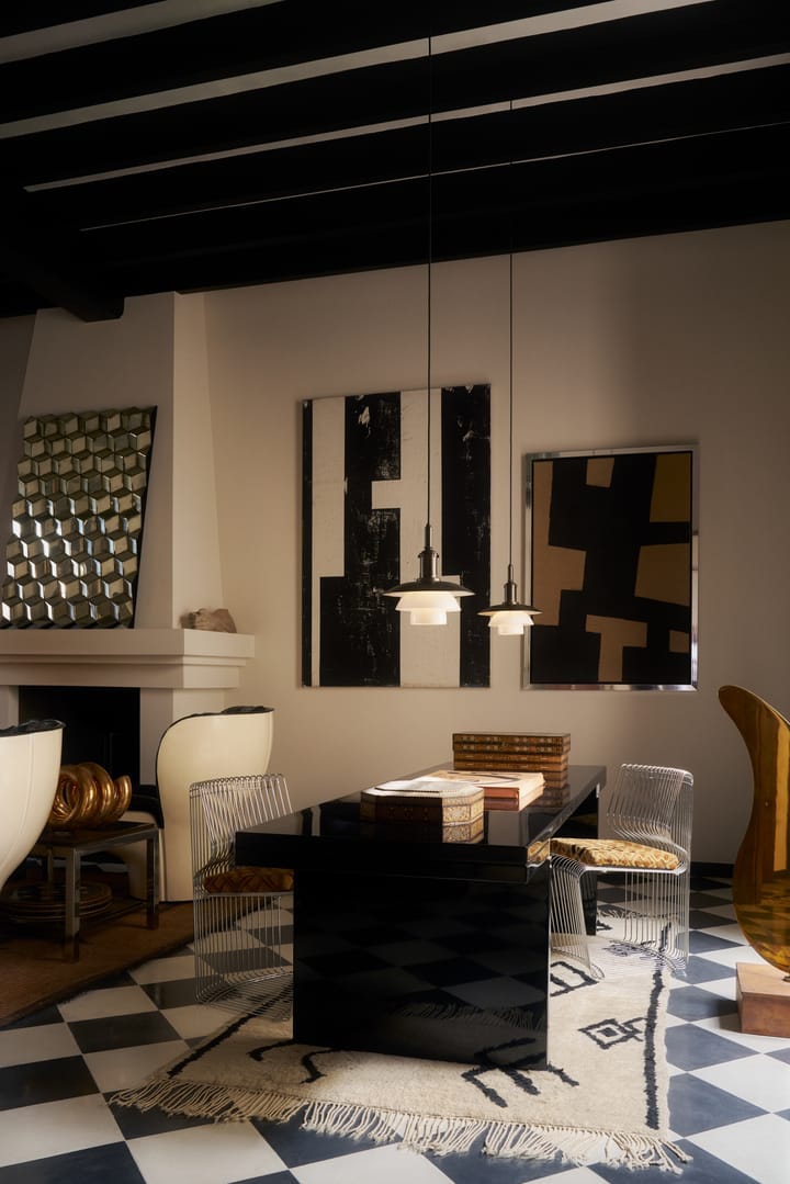 Suspension PH 3/3 Luna, Aged brass-verre opale Louis Poulsen