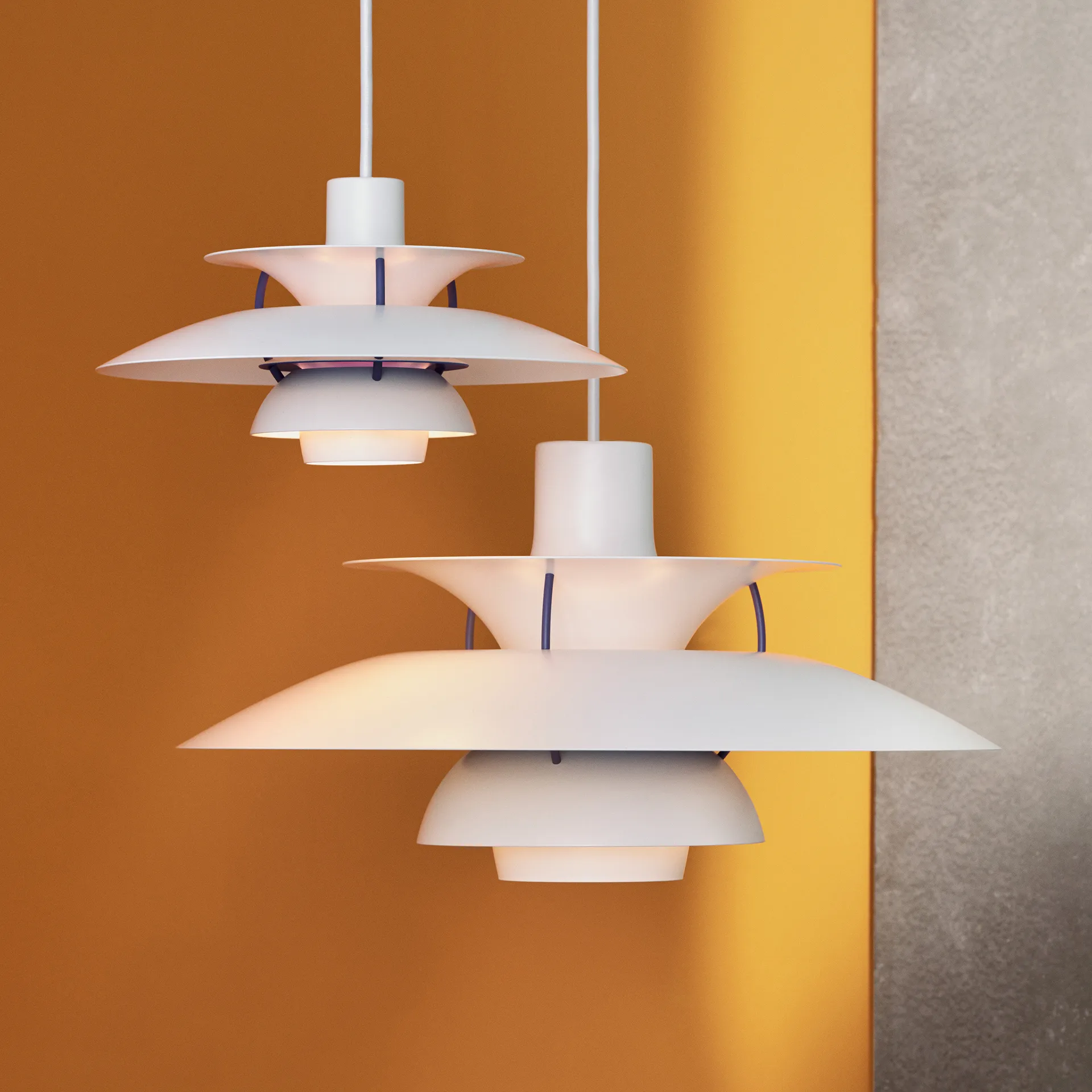 Suspension PH 5, Ø300, Blanc classique Louis Poulsen
