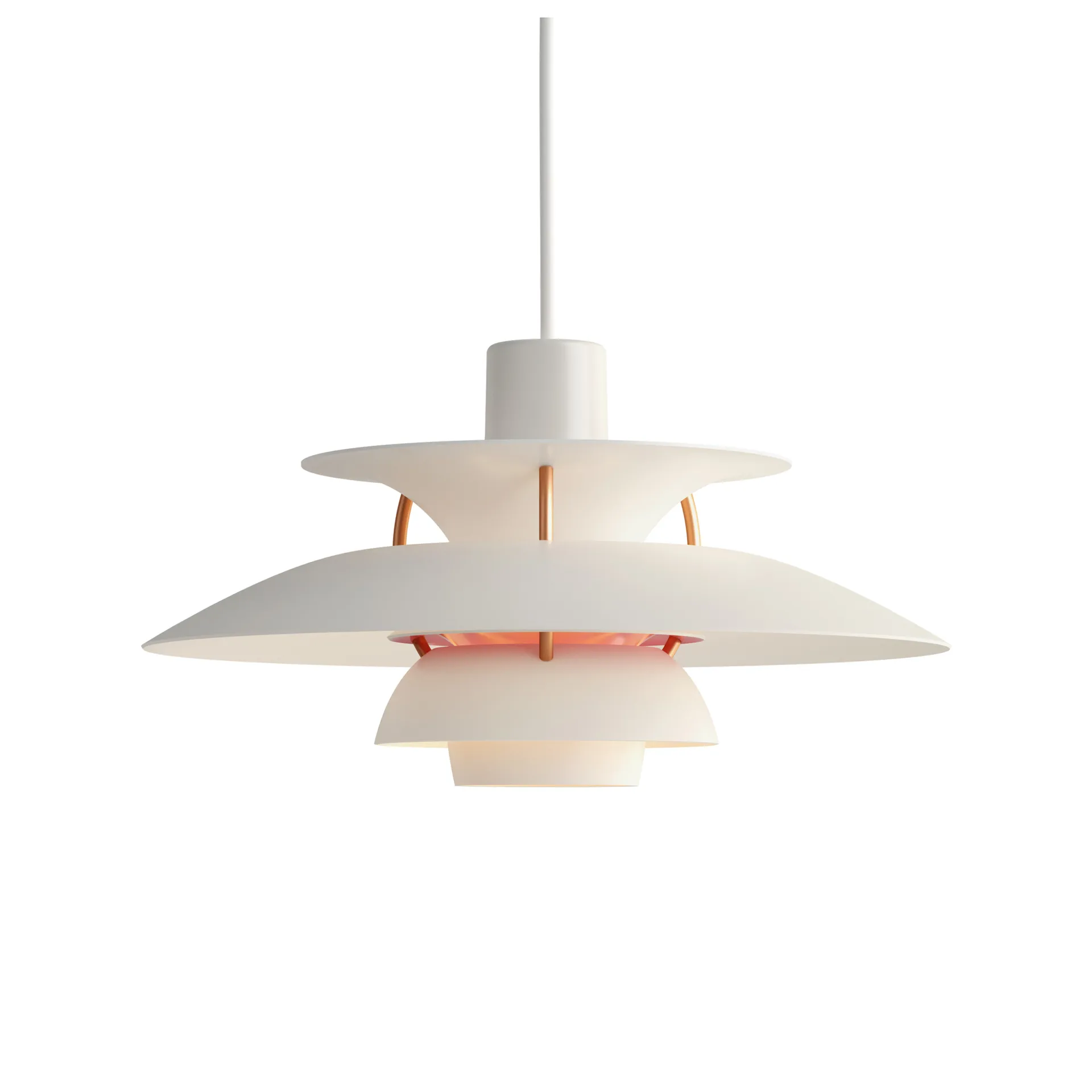 Suspension PH 5, Ø300, Blanc moderne Louis Poulsen
